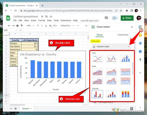 How to Make a Graph in Google Sheets - WinBuzzer