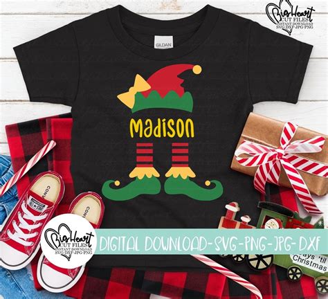 Elf Svg, Png, Jpg, Dxf, Elf Monogram Svg, Elf Cut Files, Elf Shirt Svg ...