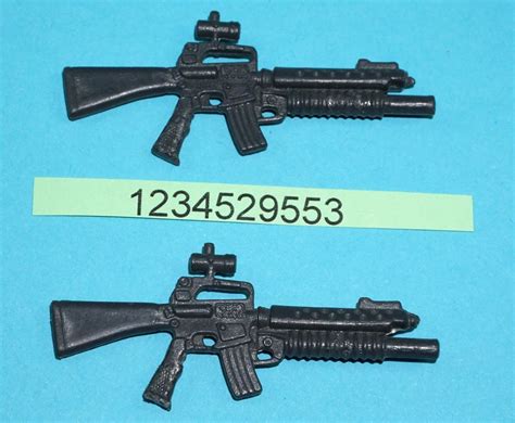 1989 GI JOE STEEL BRIGADE v1D ORIGINAL SPARE PART MACHINE GUN SCOPE RIFLE (2X) HASBRO - Boonsart ...