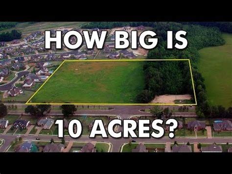 How big is 10 acres? | Farm landscaping, Acreage landscaping, Hobby ...