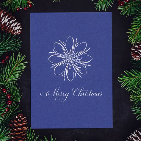 Christmas calligraphy greeting cards on Behance