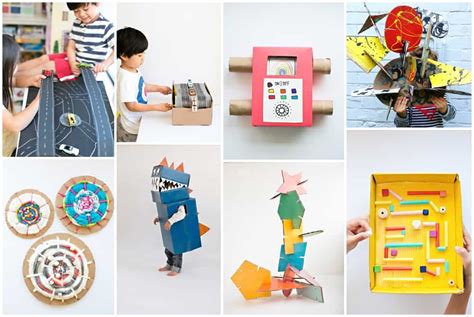 10 CREATIVE WAYS TO RECYCLE CARDBOARD INTO KIDS' CRAFTS