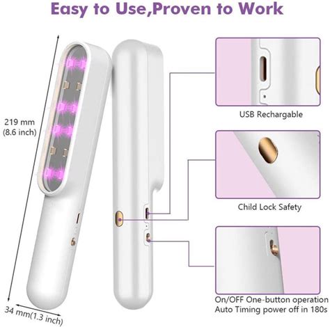 UVILIZER Extra | UV Light Sanitizer, Ultraviolet Disinfection Lamp, Po