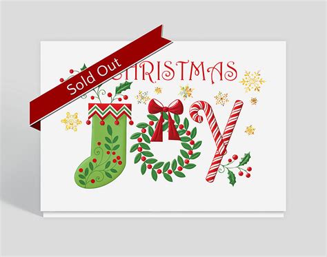 Christmas Joy Holiday Card, 300388 | The Gallery Collection