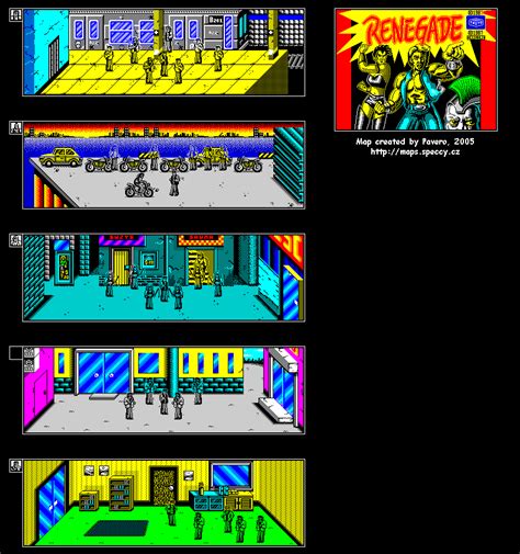 ZX-Spectrum Games - Renegade 1 - mapa