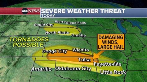 Over 300 severe storm reports across US as dangerous weather continues - ABC News