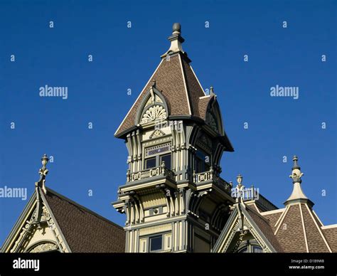 The wonderfully over the top Carson Mansion in Eureka California USA Stock Photo - Alamy