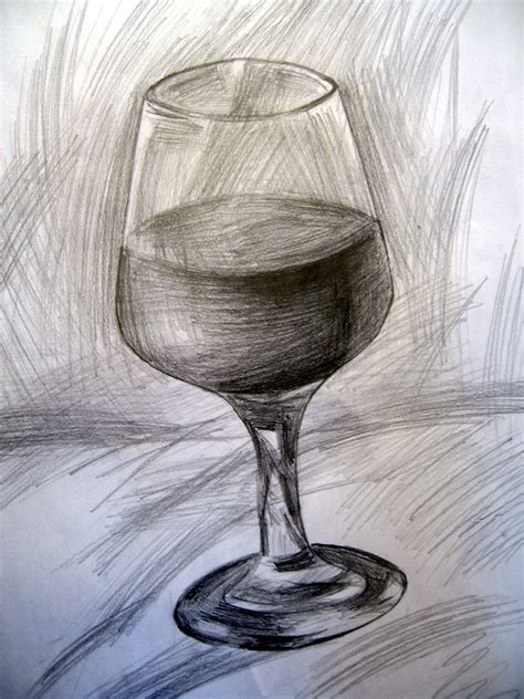 The gallery for --> Wine Glass Pencil Drawing | Wine glass drawing, Wine glass, Pencil drawings