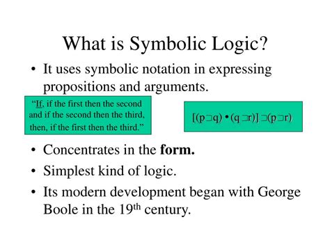 PPT - INTRODUCTION TO SYMBOLIC LOGIC PowerPoint Presentation, free download - ID:4209453