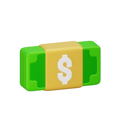 Free Money Bundle 3D Icon 17172777 PNG with Transparent Background