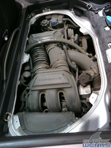 2006 Cayman S - Engine bay (stock) Porsche 987, Porsche Boxter, Porsche ...