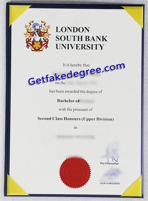 Fake London South Bank University Degree for Sale - Buy Fake High ...