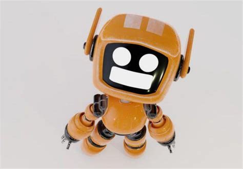 Orange Robot 3D Model Sci-Fi 3D Models