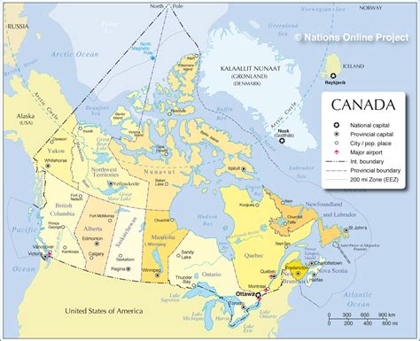 CANADA - GEOGRAPHICAL MAPS OF CANADA