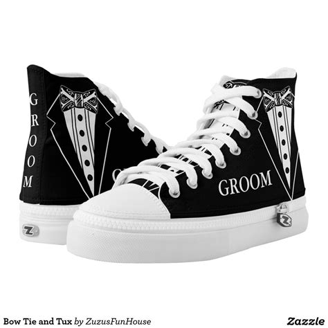 Bow Tie and Tux Printed Shoes Converse Chuck Taylor High Top Sneaker ...