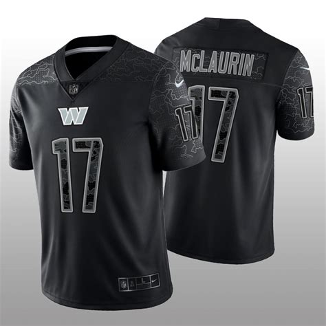 Washington Commanders Terry McLaurin Black Jersey Reflective Limited ...