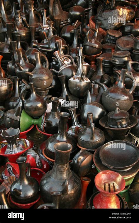 ethiopian coffee pots Stock Photo - Alamy