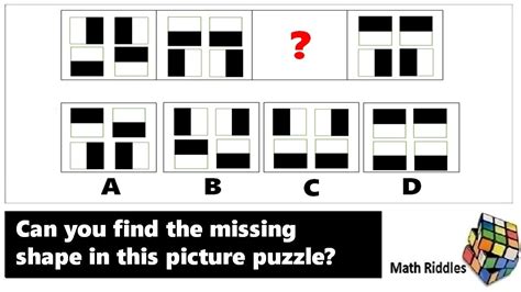 Math Riddles: Find the Missing Shape Picture Puzzles Part 8