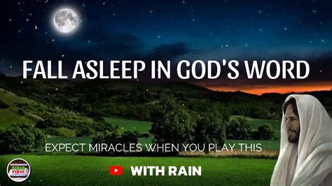 Fall Asleep In God's Word | God’s Promises | Protection | With Rain - YouTube