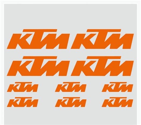 KTM Vinyl Decals Stickers Set Motorbike Motorcycle MX - Etsy