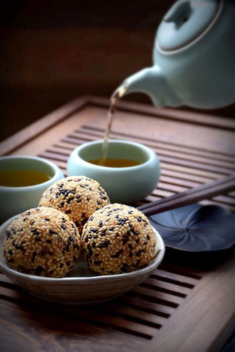 Sesame glutinous rice balls | Food, Food and drink, Food photography