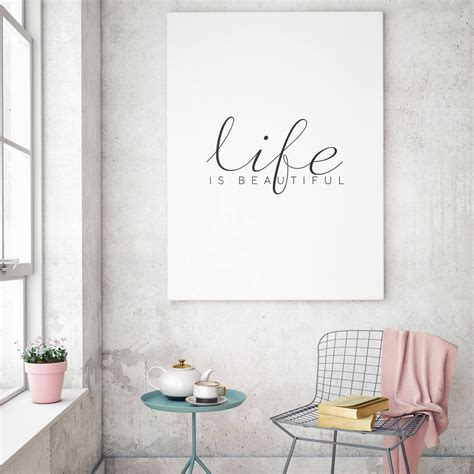 Life is Beautiful Poster Life is beautiful Life is Beautiful | Etsy