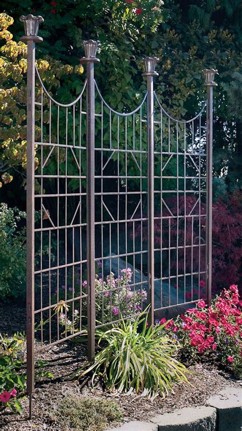 H potter garden screen trellis iron patio screen yard art | Metal ...