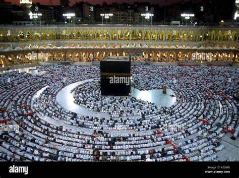 Aerial view over mass prayer Mecca Saudi Arabia Middle East M Amin Stock Photo - Alamy