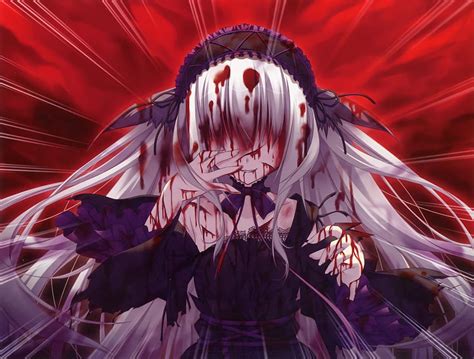 1366x768px, 720P Free download | Tired And Crying With Blood Anime, Bloody Face HD wallpaper ...