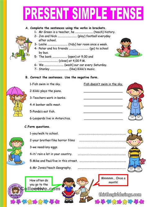 Present Simple Practice Worksheet