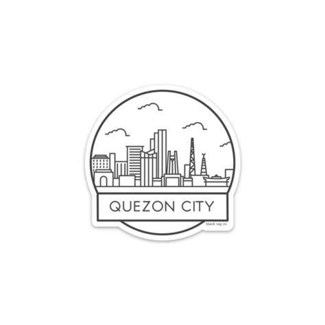 The Quezon City Cityscape Sticker