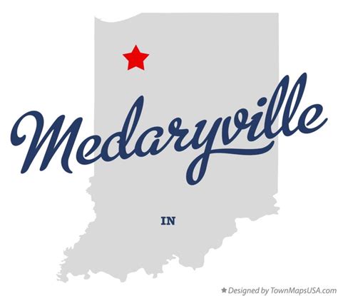 Map of Medaryville, IN, Indiana