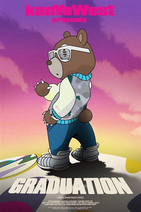 Kanye West 'Graduation Bear' Poster – Posters Plug