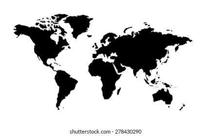 4,298 Black White World Map Clip Art Royalty-Free Images, Stock Photos & Pictures | Shutterstock
