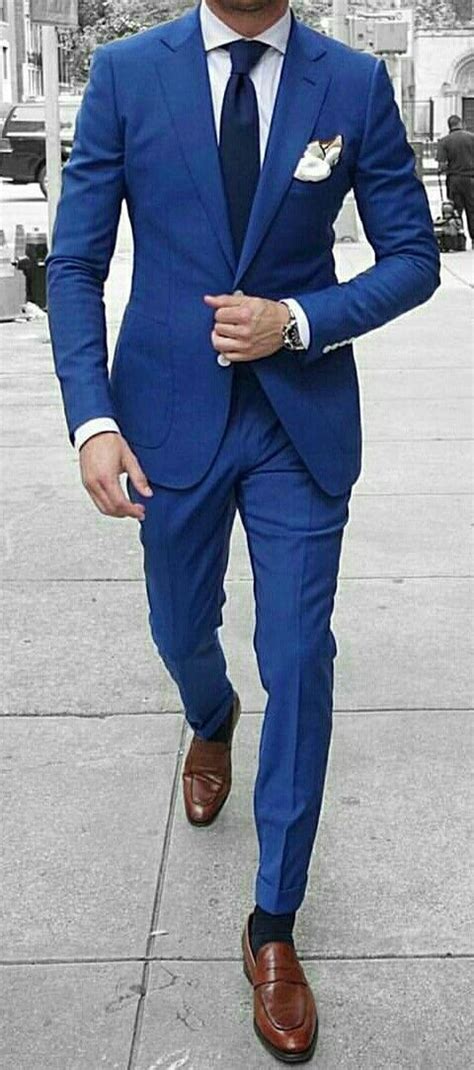 Perfect Suit! # mensfashion #gq #suits | Blue suit men, Royal blue suit ...