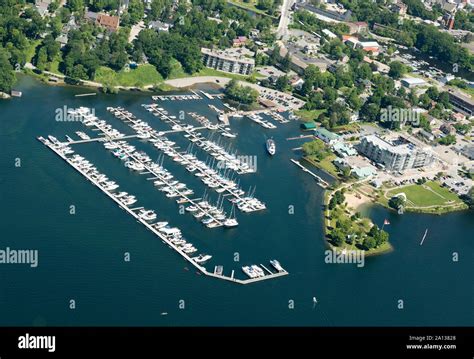 Aerial view of Gananoque, Ontario, Canada Stock Photo - Alamy