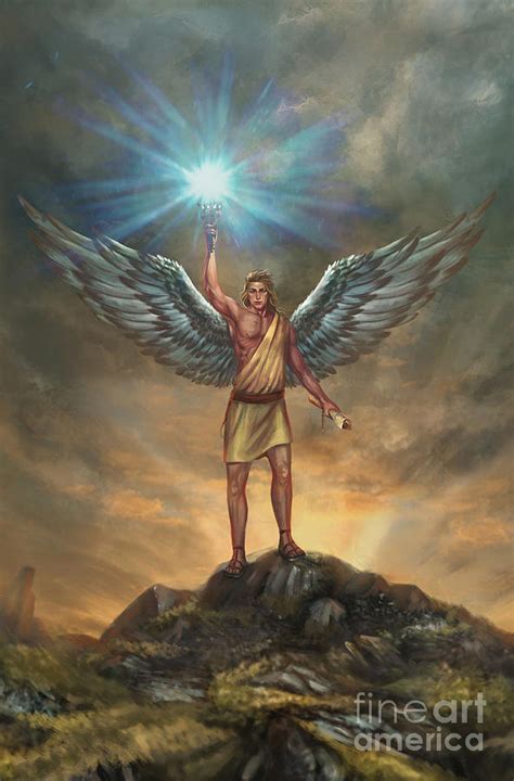 Archangel Uriel Digital Art by Robert Greco - Pixels