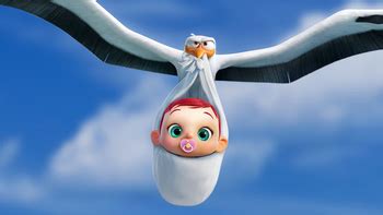 Stork With Baby