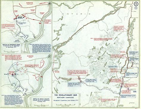 Battles of Saratoga, 1776 - Annotated Maps from USMA