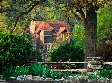 Private cabins are tucked away in the Ozark Mountains to ensure the most intimate getaway ...
