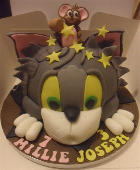 tom and jerry cat and mouse cake cartoon