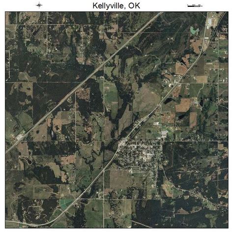 Aerial Photography Map of Kellyville, OK Oklahoma