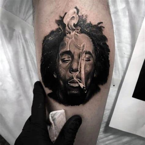 60 Bob Marley Tattoos For Men - Jamaican Design Ideas