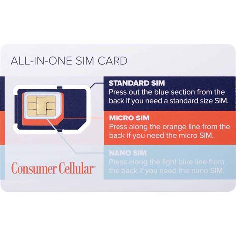 Consumer Cellular ALL IN ONE SIM Card