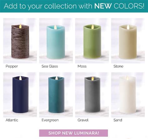 New #Luminara #flamelesscandle colors! Luminara Flameless Candles ...