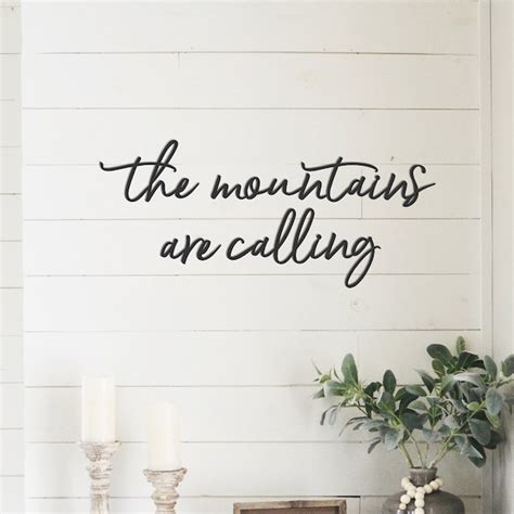 The Mountains Are Calling Wall Art - Etsy