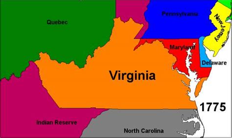 Map Of Virginia 13 Colonies - Cyndie Consolata