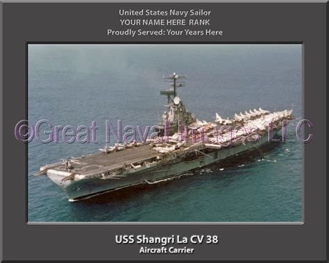 USS Shangri La CV 38 : Personalized Navy Ship Photo ⋆ Personalized US ...