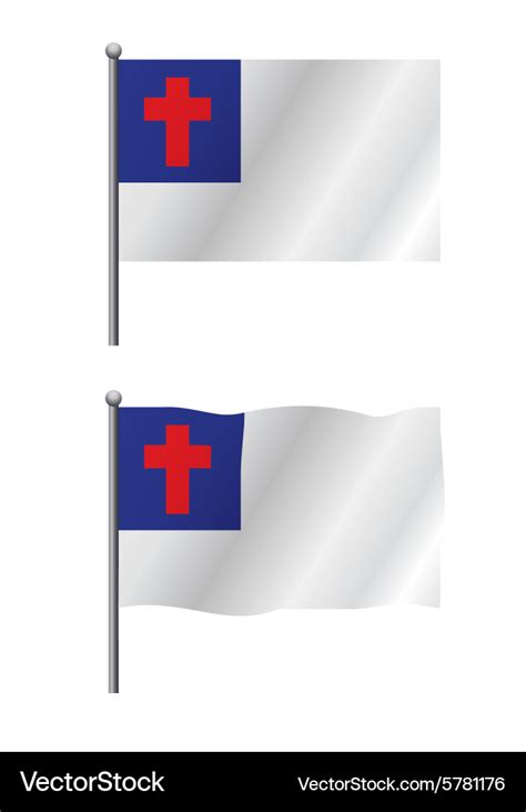 Christian flag Royalty Free Vector Image - VectorStock