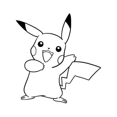 Dibujos Pikachu para dibujar, imprimir, colorear y recortar fácilmente | Cómo dibujar a pikachu ...